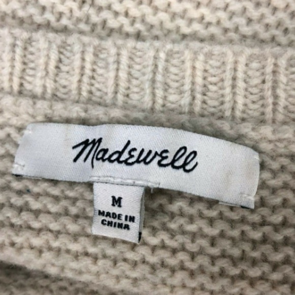 Madewell Bobble Open Side Pullover Sweater Merino - Picture 7 of 7